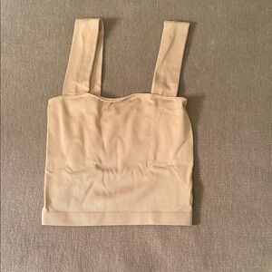 a new day Beige Crop Top